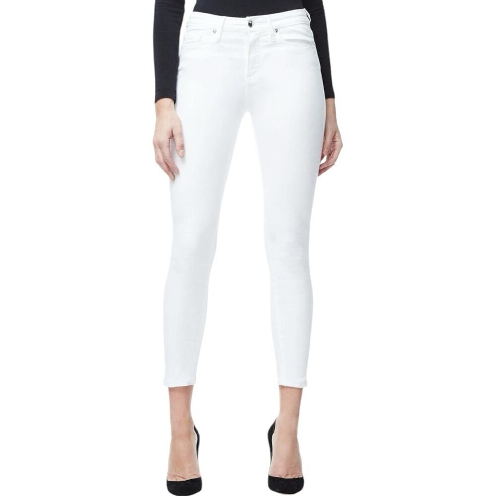 NWT Good American Good Legs Crop White Skinny Jeans Size 6/28 Retail $119
